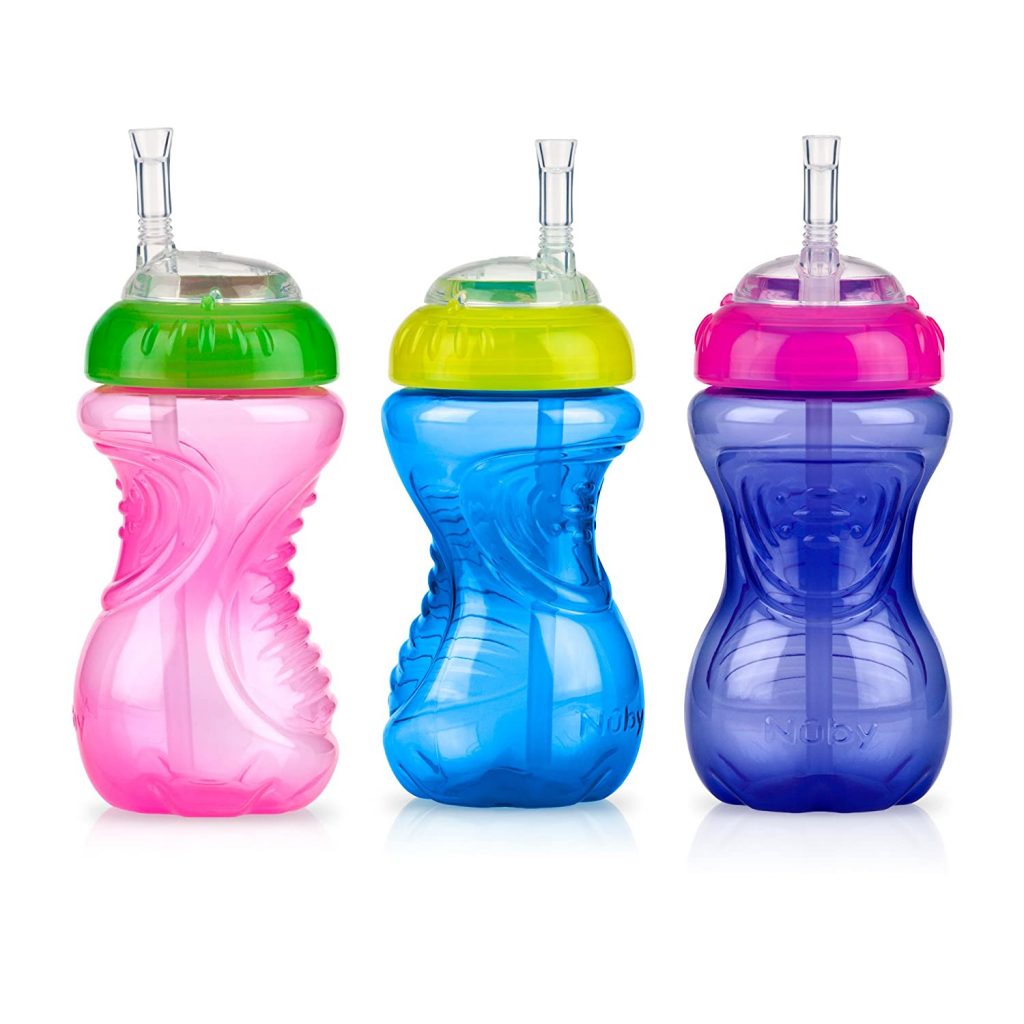 Nuby 3 Piece Girl No-Spill Cup 